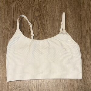 Aerie Cream Ribbed Bralette